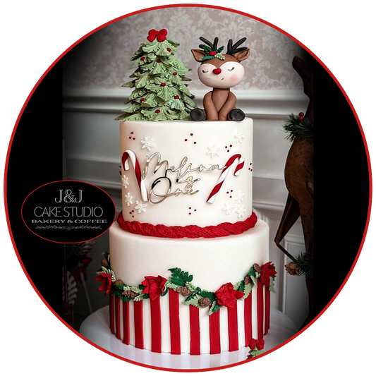 Christmas Cake 2 Tier