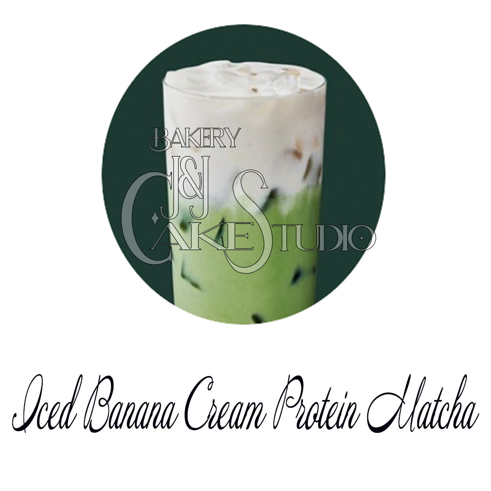 Iced Banana Cream Protein Matcha