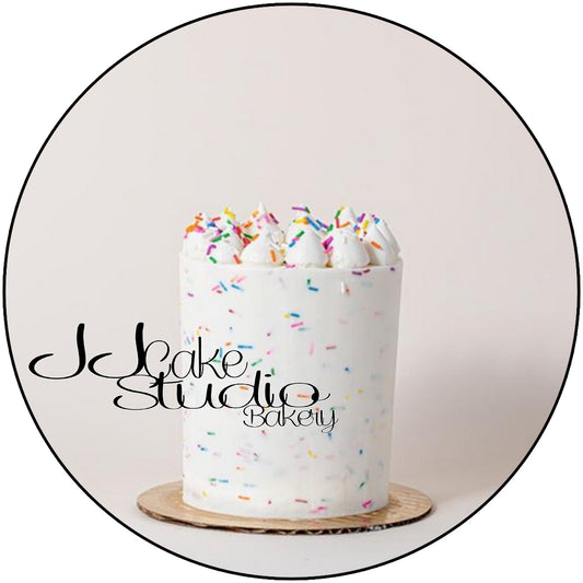 Party cake mixed into Buttercream