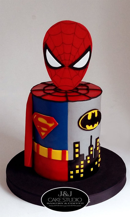 Super Hero Theme Cake
