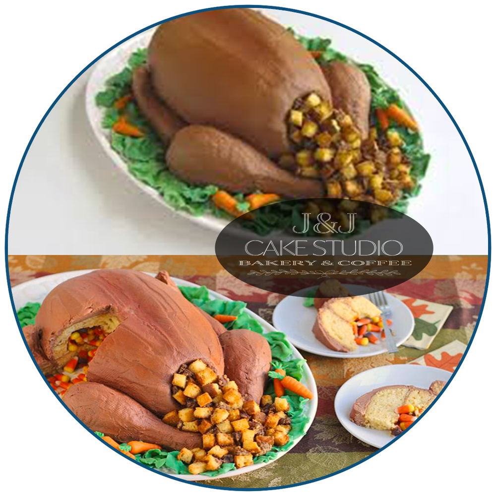 Thanksgiving Turkey Dinner Cake