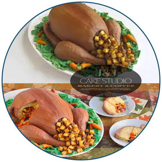Thanksgiving Turkey Dinner Cake