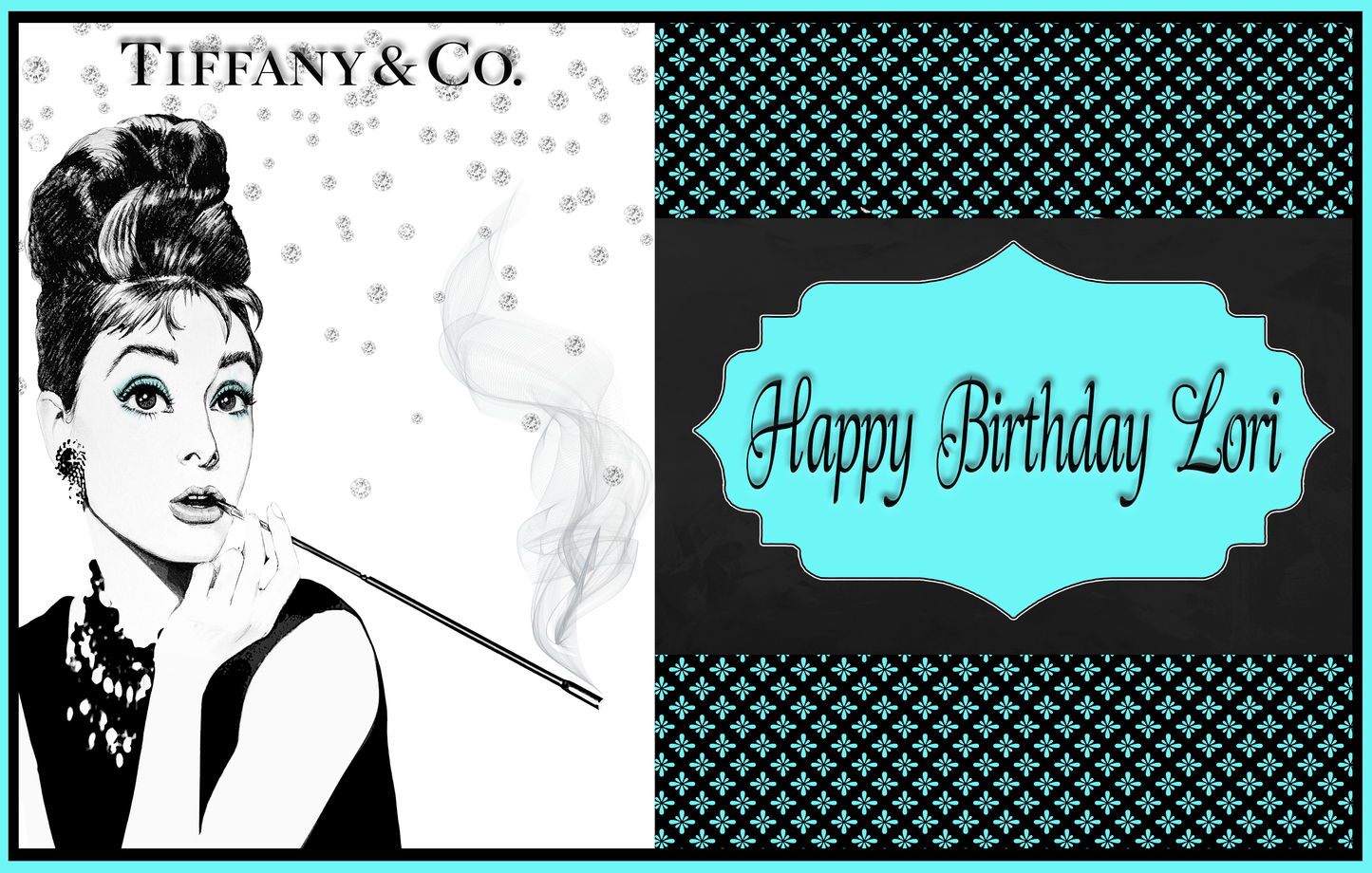 Tiffany & Company Cupcake Cake Invitation